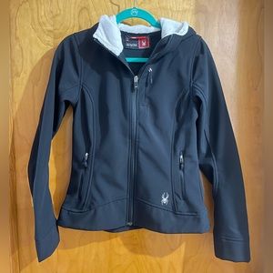 Small SPYDER Women’s s Coat with White Fur-Lined Hood